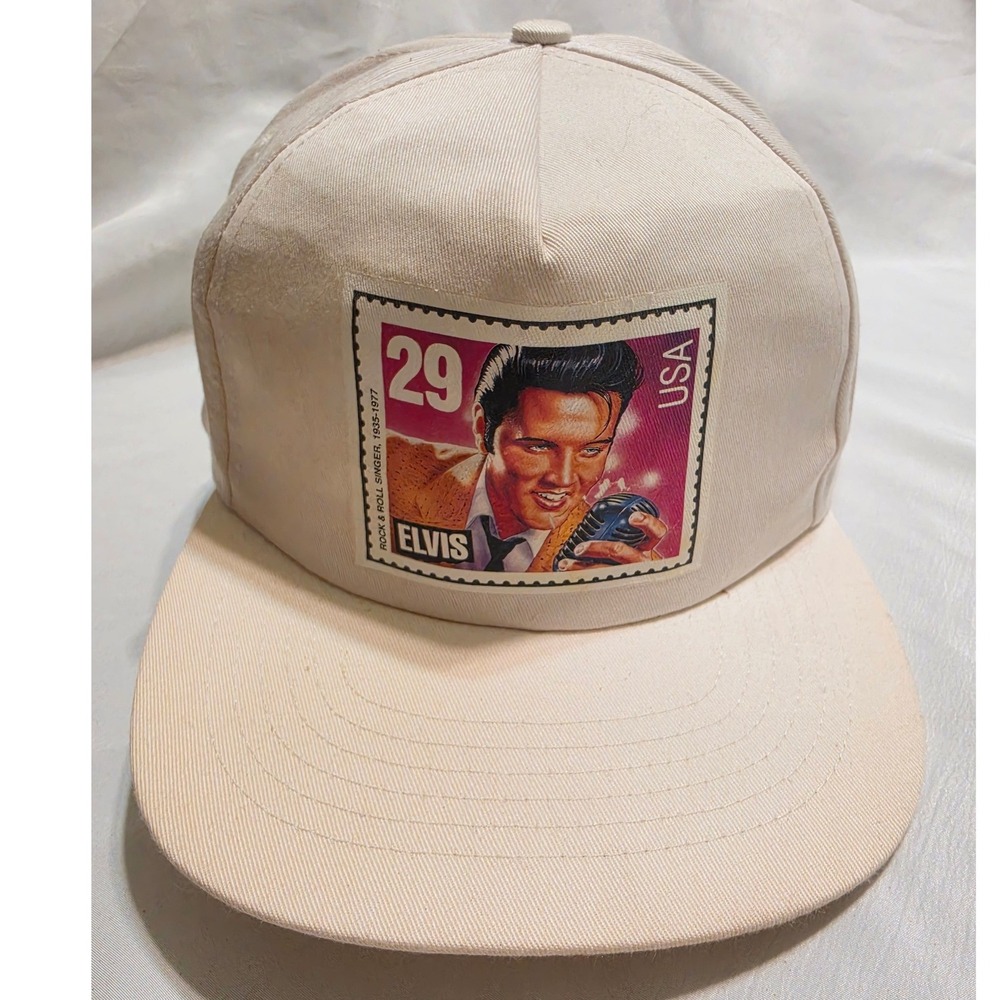 Gold Medal Elvis Presley USPS‎ 29 Cent Stamp Snapback Hat Vintage Cap